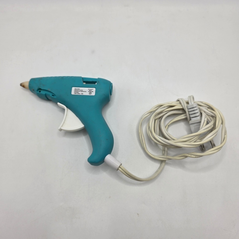 ArtMinds Mini Hot Glue Gun FQ-005F Teal Blue 15W Corded Electric Crafting Tool